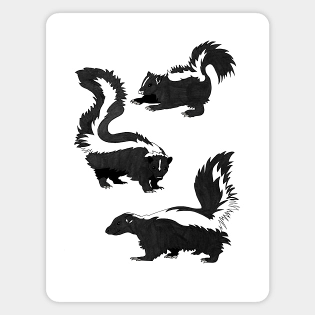 Fart Squirrel Skunk Magnet by prizprazpruz